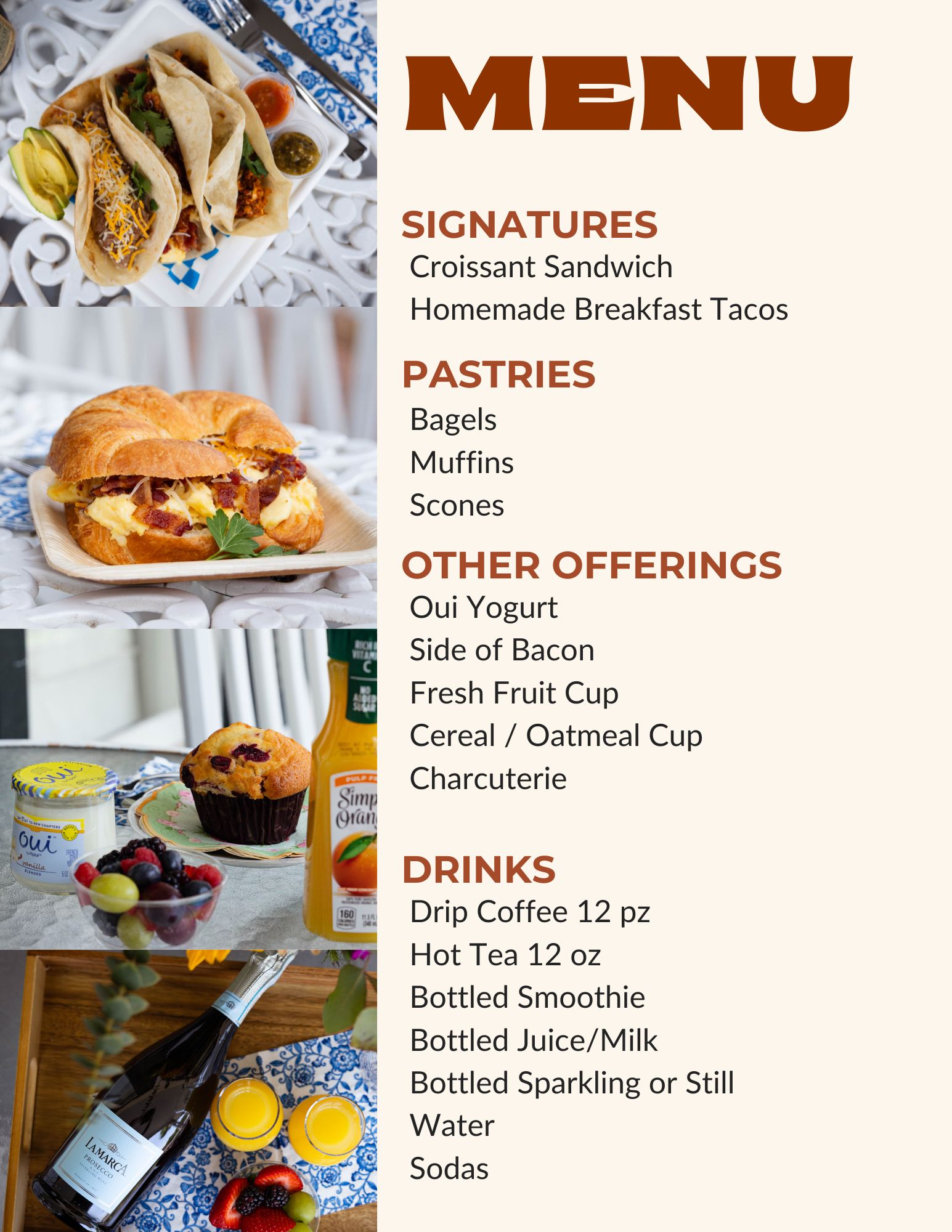 the pantry menu 2024 Letterheads